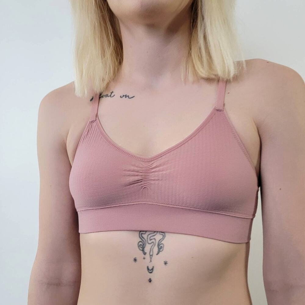 Dusty Pink Plain Lingerie Set - S - Picture 4 of 6